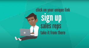 Sign up sales reps