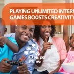 playing unlimited internet games boosts creativity